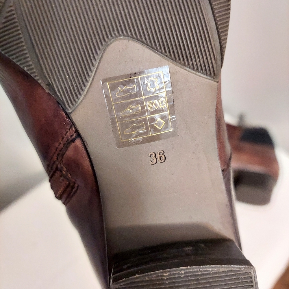 Regade Le Ciel Patchwork Leather Booties Low Heel… - image 8